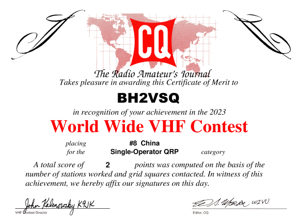 CQ WW VHF 2023